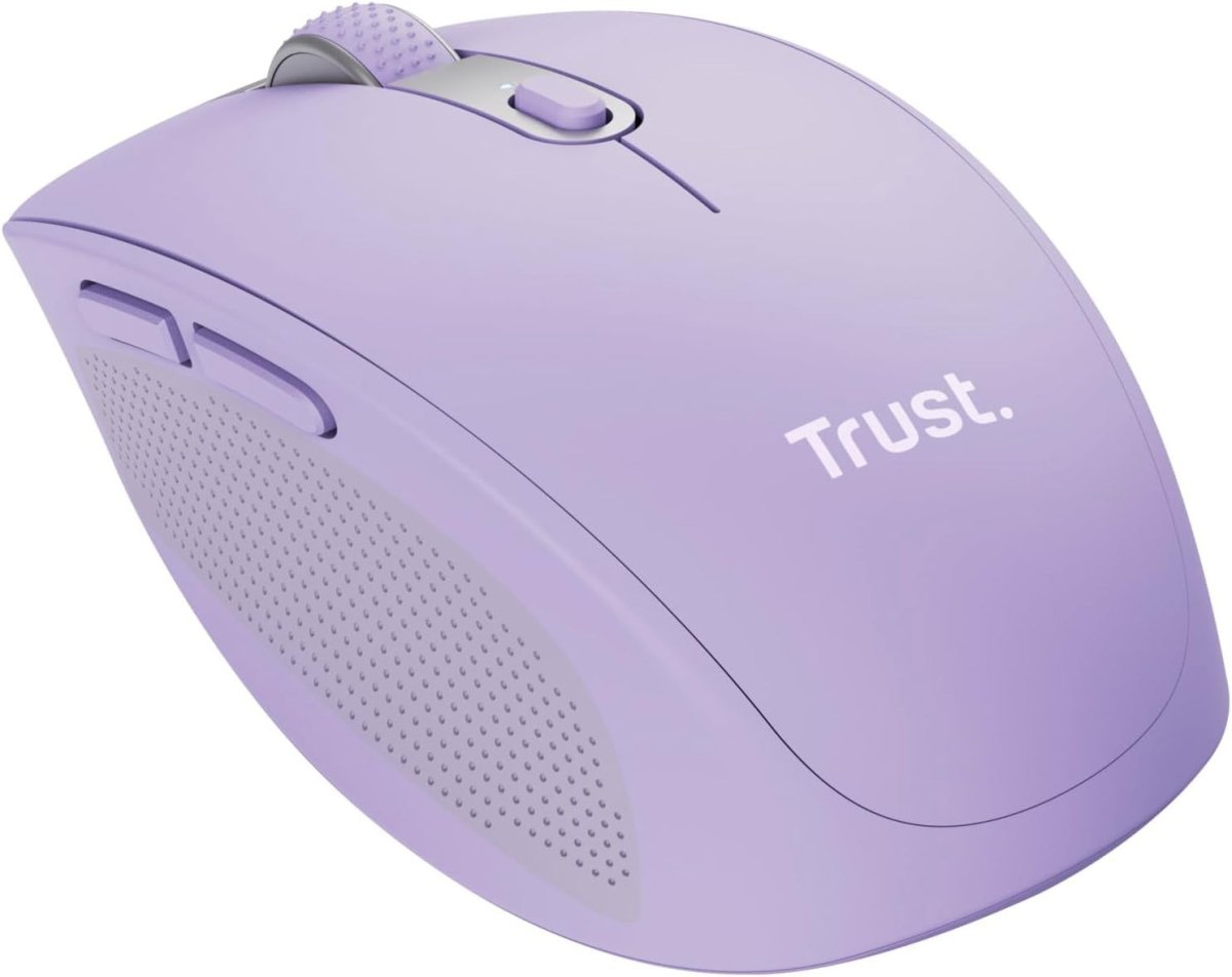 Wireless Bluetooth Silent Mouse Rechargeable Multi Device Purple - Kwikley