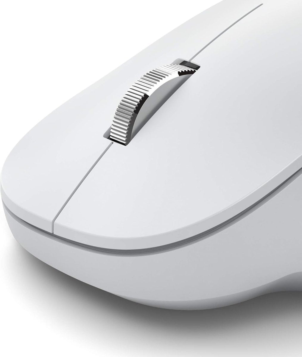 Wireless Ergonomic Bluetooth Mouse White Silent PC Mac 3 Device - Kwikley