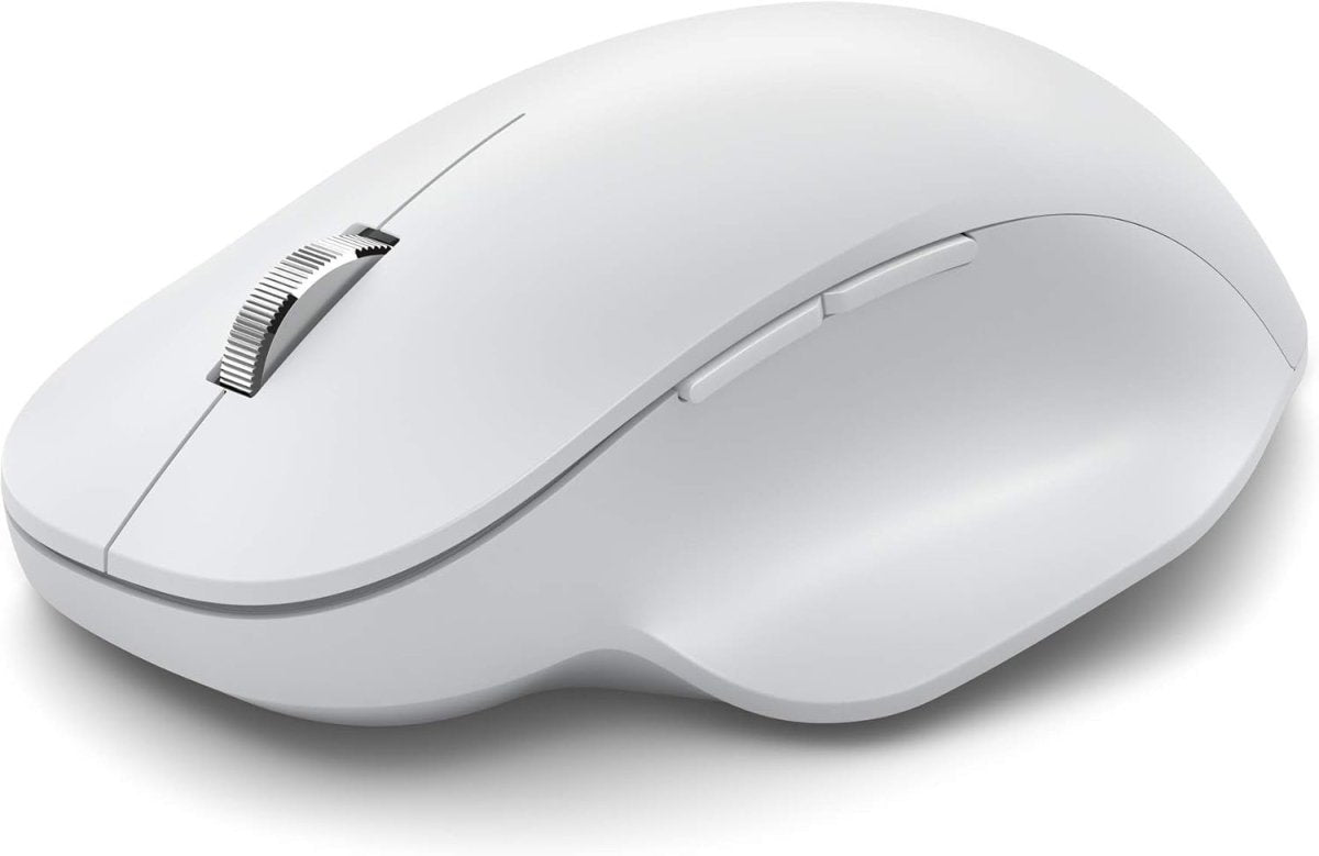 Wireless Ergonomic Bluetooth Mouse White Silent PC Mac 3 Device - Kwikley