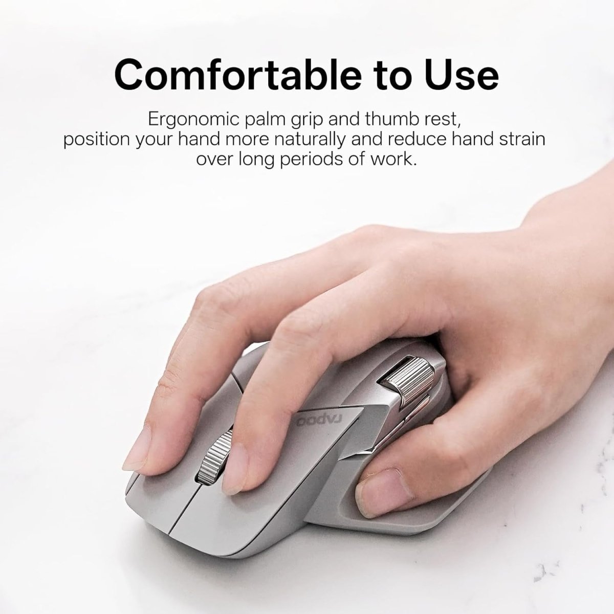Wireless Ergonomic Mouse 12000 DPI Multi - Device 11 Buttons USB - C - Kwikley