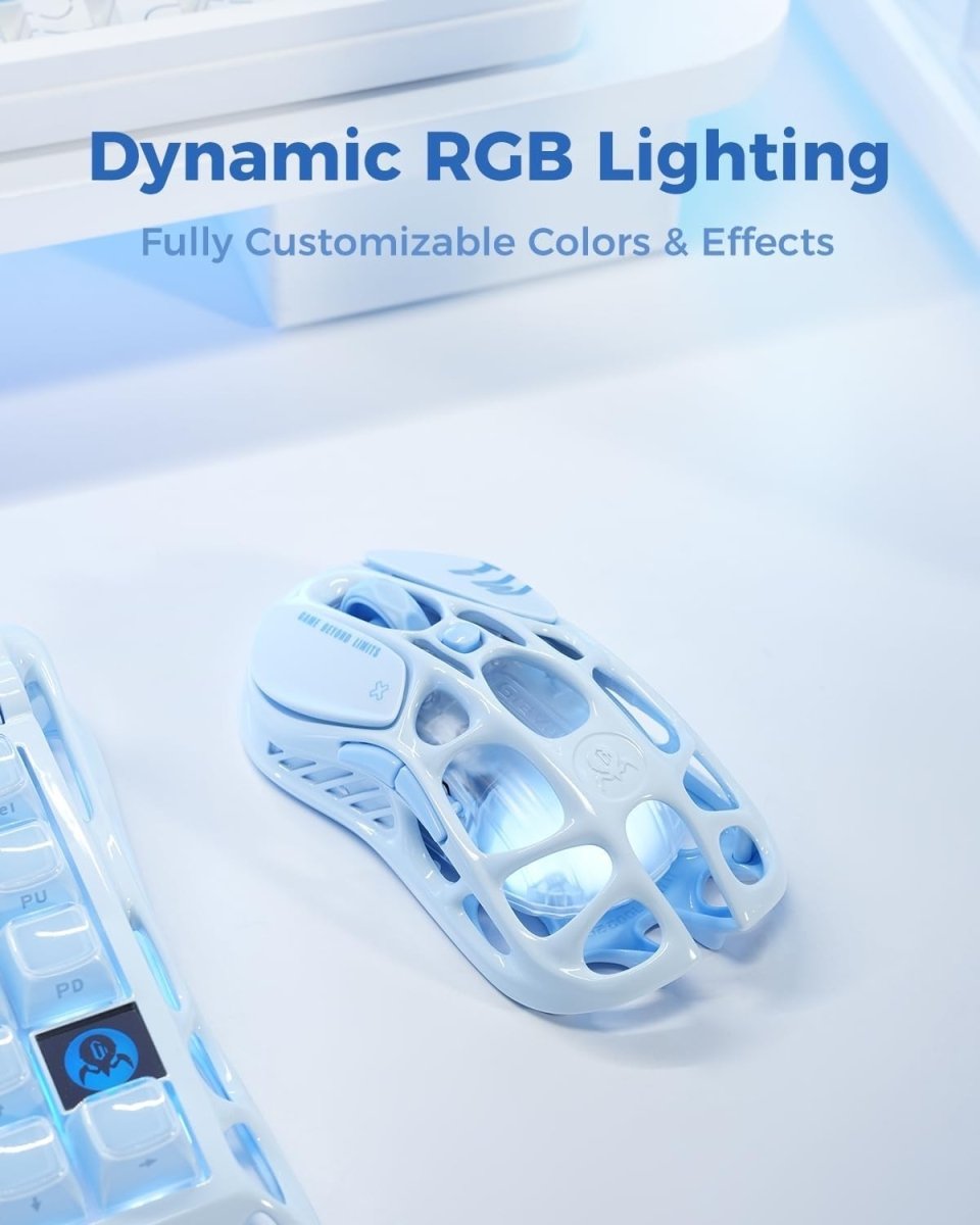Wireless Gaming Mouse 26000 DPI Magnesium Alloy Ultra - Light RGB - Kwikley