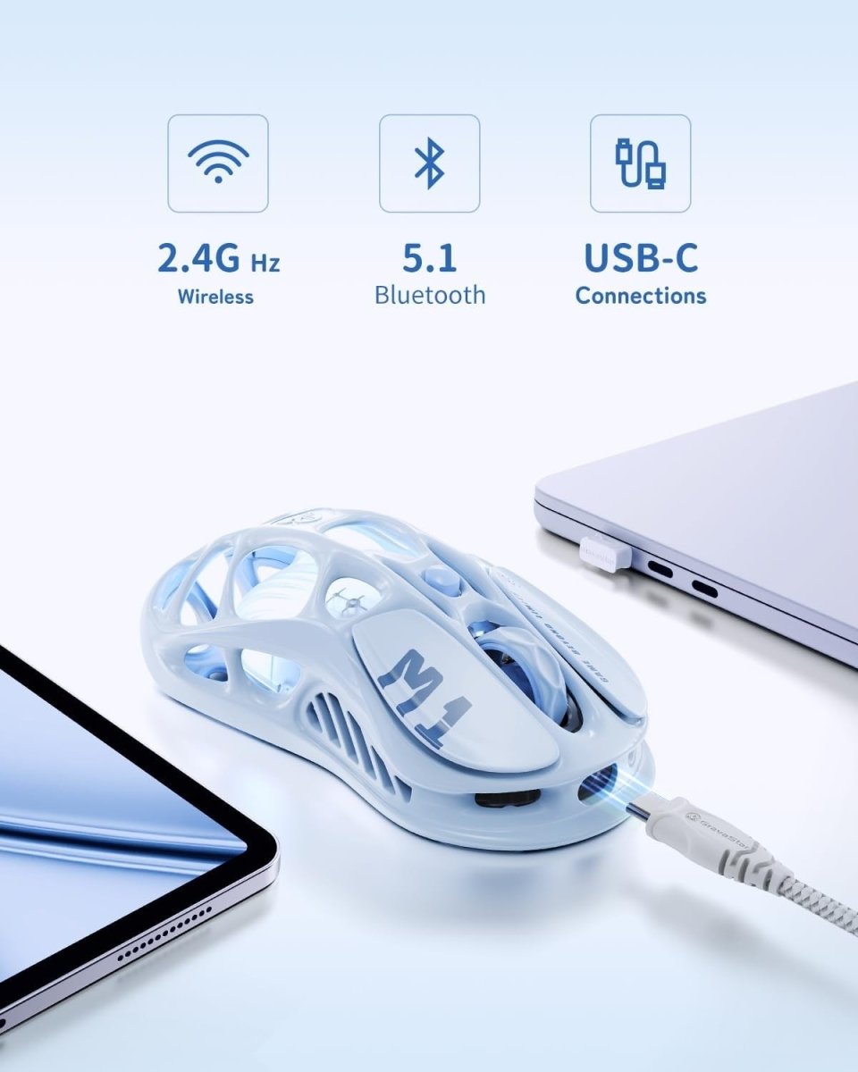 Wireless Gaming Mouse 26000 DPI Magnesium Alloy Ultra - Light RGB - Kwikley