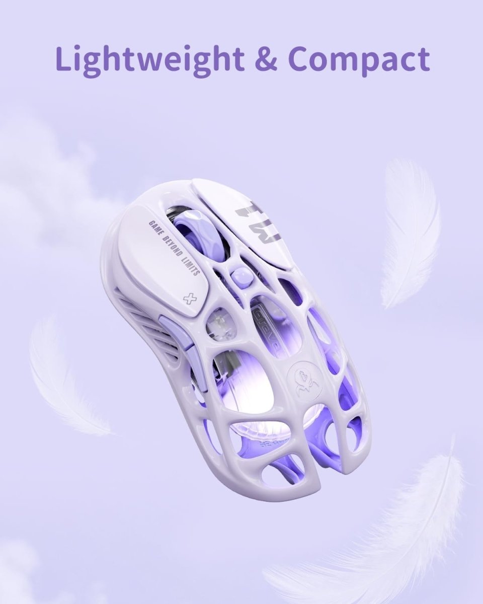 Wireless Gaming Mouse 26000 DPI Ultra - Light RGB 3 Mode 200H - Kwikley