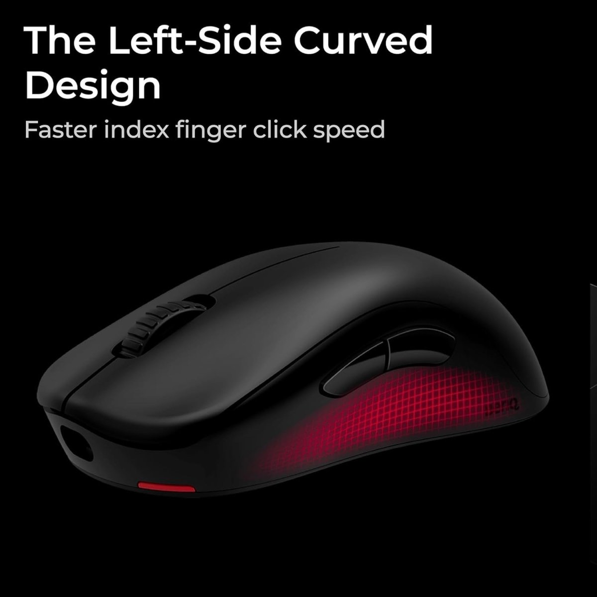 Wireless Gaming Mouse 4K 3950 Sensor 4000Hz eSports Black - Kwikley