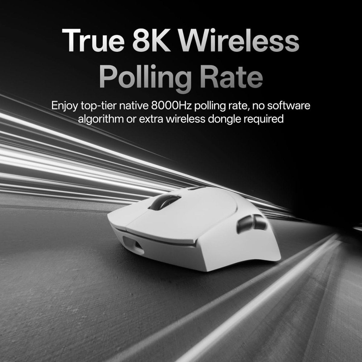 Wireless Gaming Mouse 8K 30K DPI 53g Lightweight 750H Battery - Kwikley