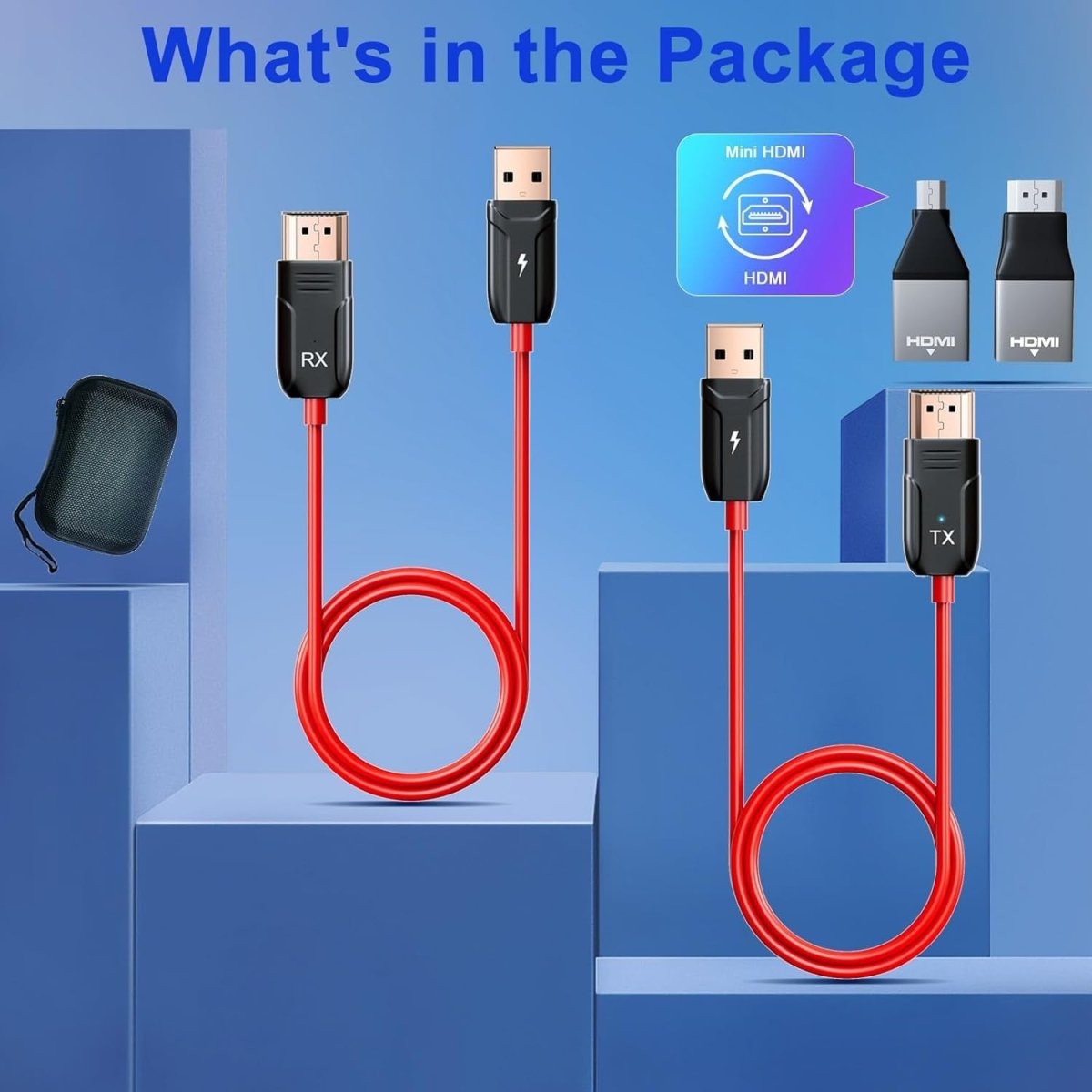 Wireless HDMI Transmitter Receiver 5G 1080P 60Hz for TV Laptop - Kwikley