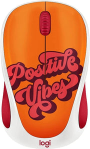 Wireless Optical USB Mouse 10m Range Lightweight Positive Vibes - Kwikley