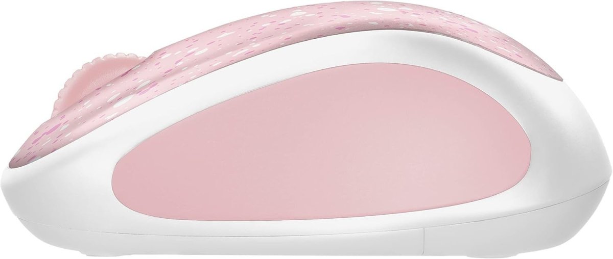 Wireless Optical USB Mouse 10m Range Lightweight Rose Splash - Kwikley