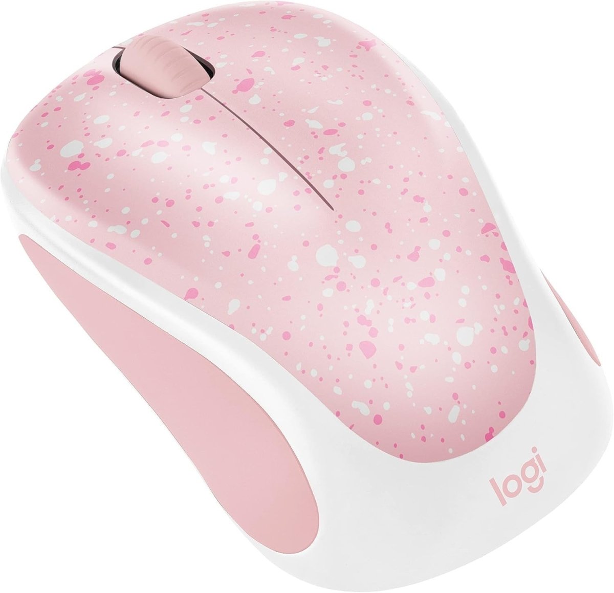 Wireless Optical USB Mouse 10m Range Lightweight Rose Splash - Kwikley
