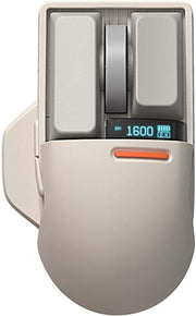 Wireless RGB Mouse 4000 DPI Bluetooth USB OLED Display Rechargeable - Kwikley