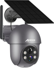 Wireless Solar CCTV Camera 2K Human Detection Color Night Vision - Kwikley