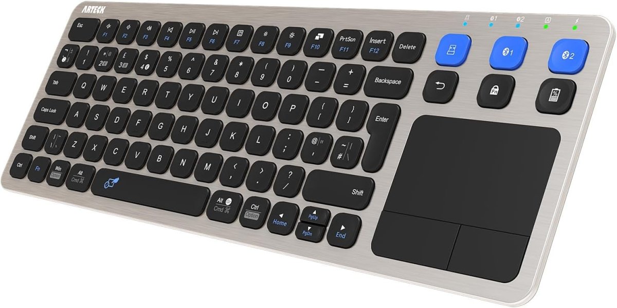 Wireless Touch TV Keyboard 2.4G Bluetooth Multi - Device - Kwikley