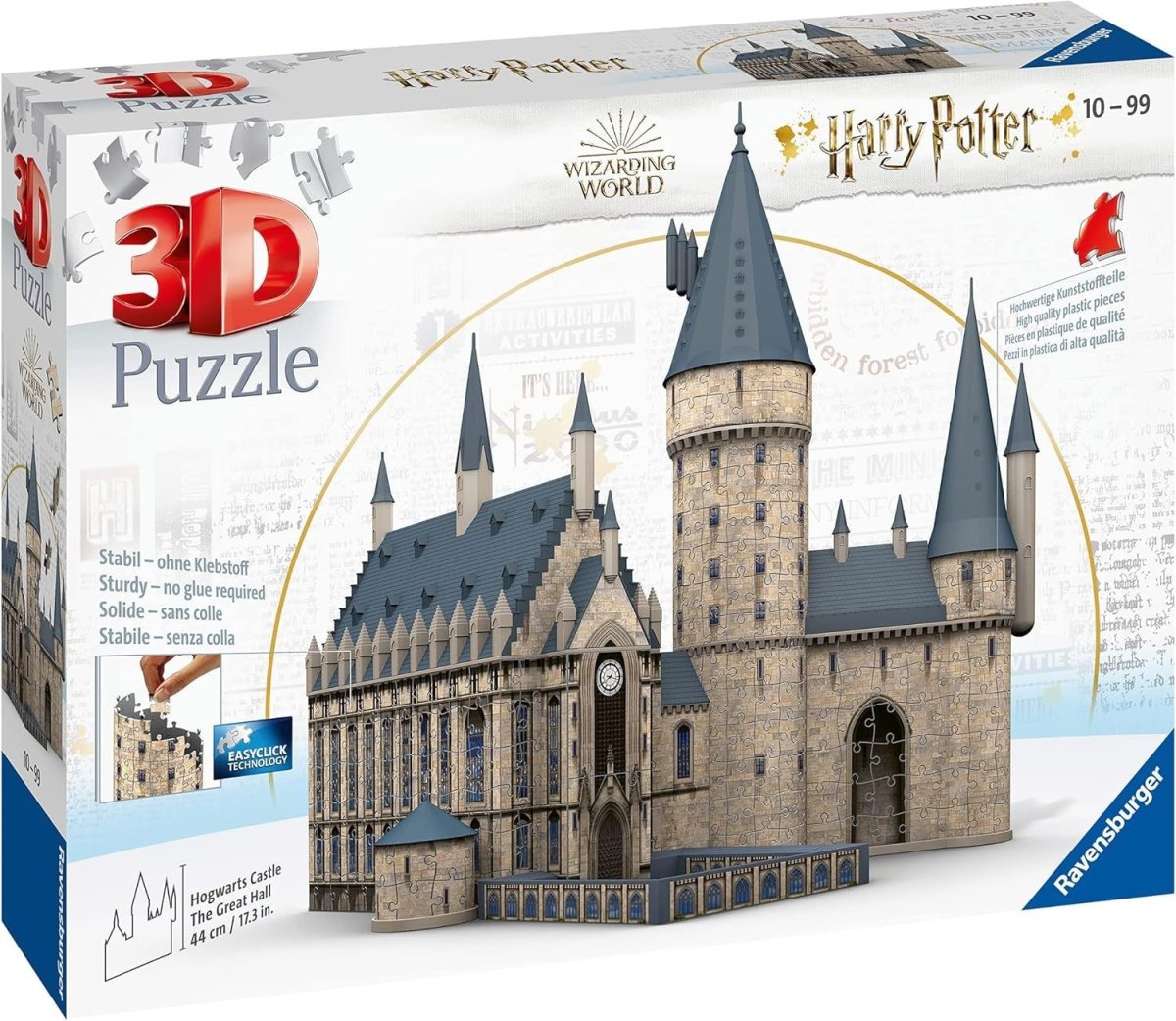 Wizard Castle 3D Puzzle 540 Piece Fantasy Building Model No Glue Required - Kwikley