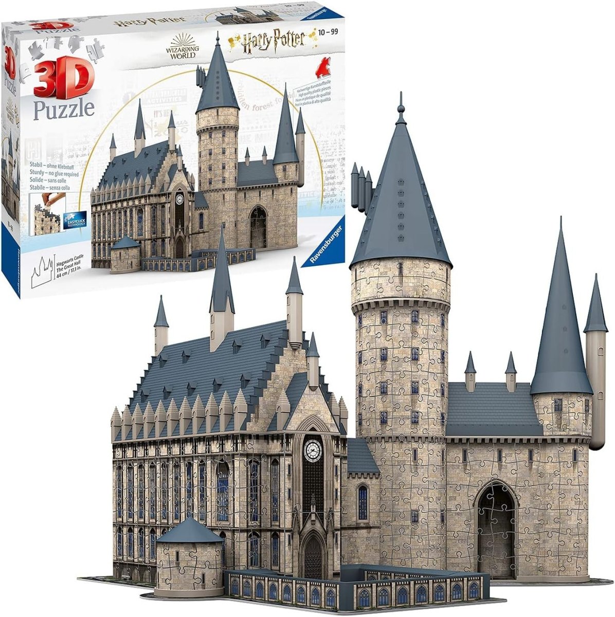 Wizard Castle 3D Puzzle 540 Piece Fantasy Building Model No Glue Required - Kwikley