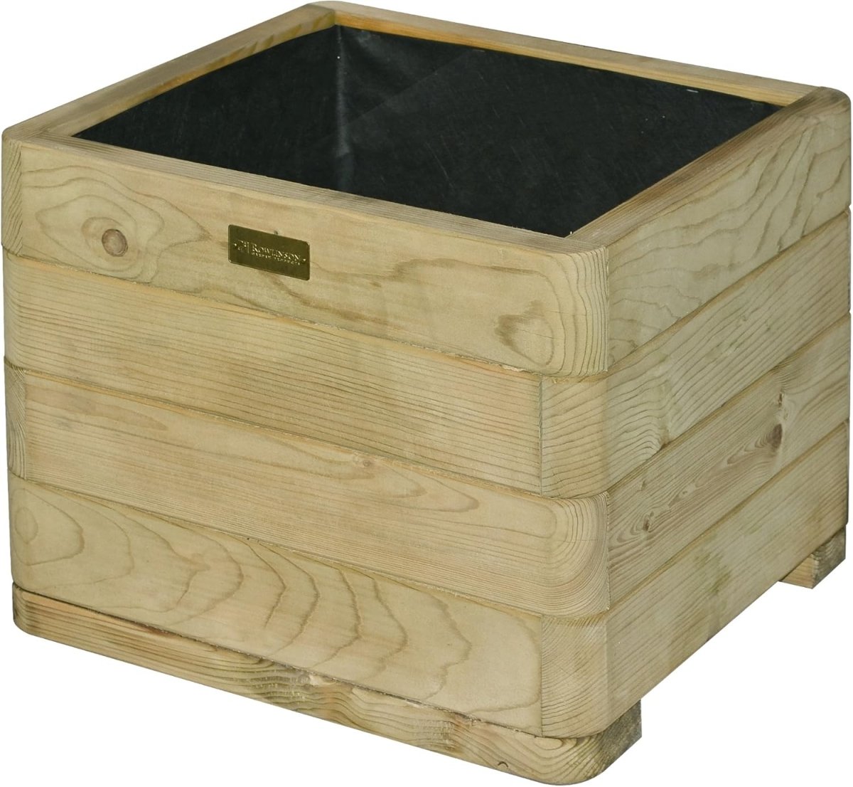 Wooden Garden Planter Square 62L Outdoor Patio Flower Pot Box - Kwikley