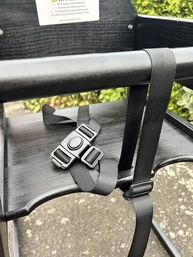 Wooden Stackable Baby High Chair Black Restaurant Quality 6–36 Months - Kwikley
