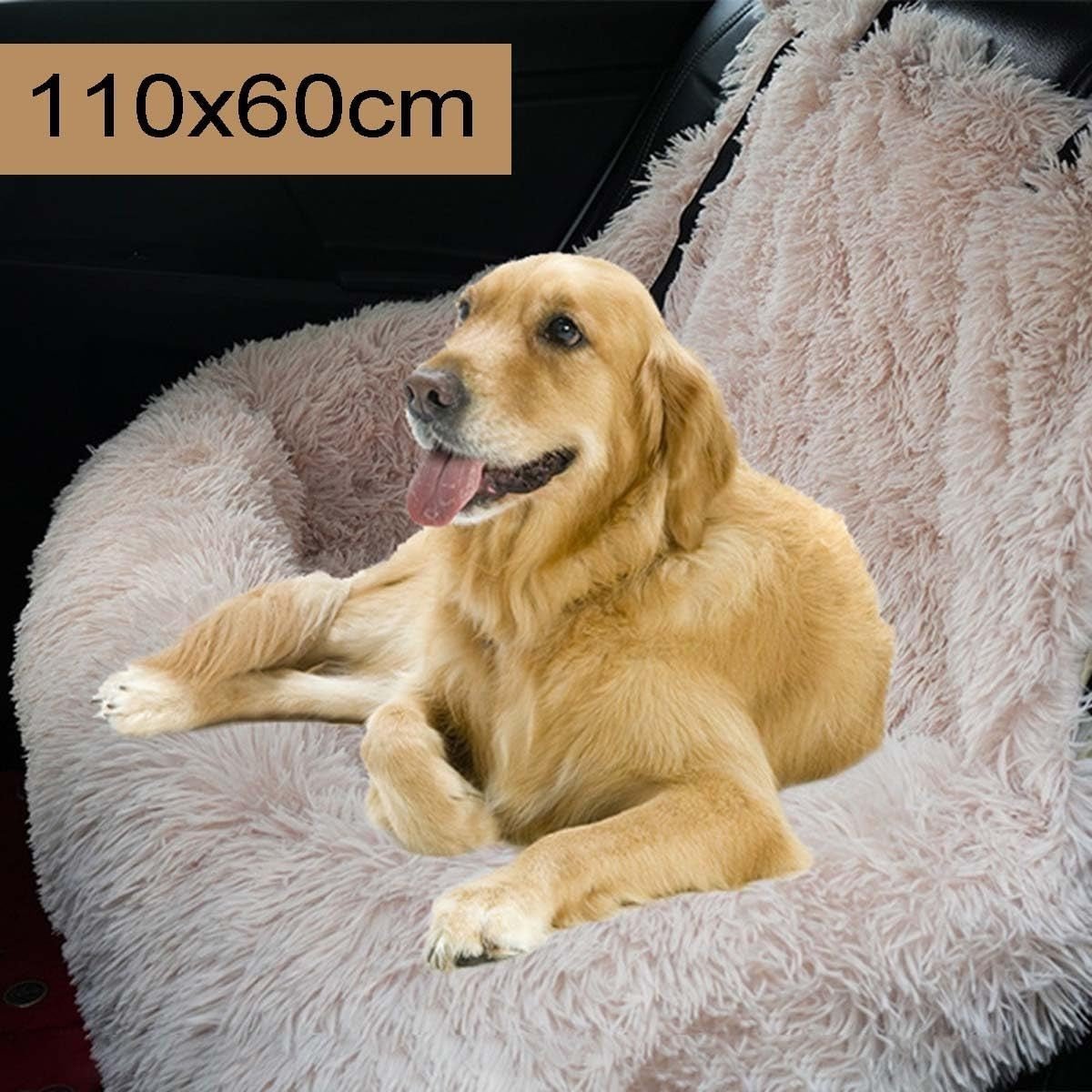 XL Dog Car Seat Plush Booster Bed Travel Seat Non Slip Washable 20kg - Kwikley