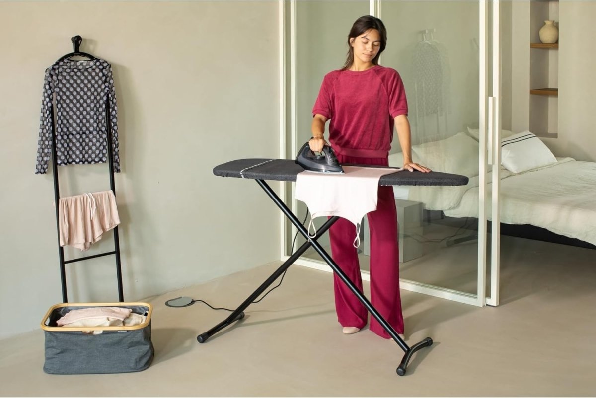 XL Ironing Board 135x45cm Wide Foldable Iron Table Heat Resistant Zone - Kwikley