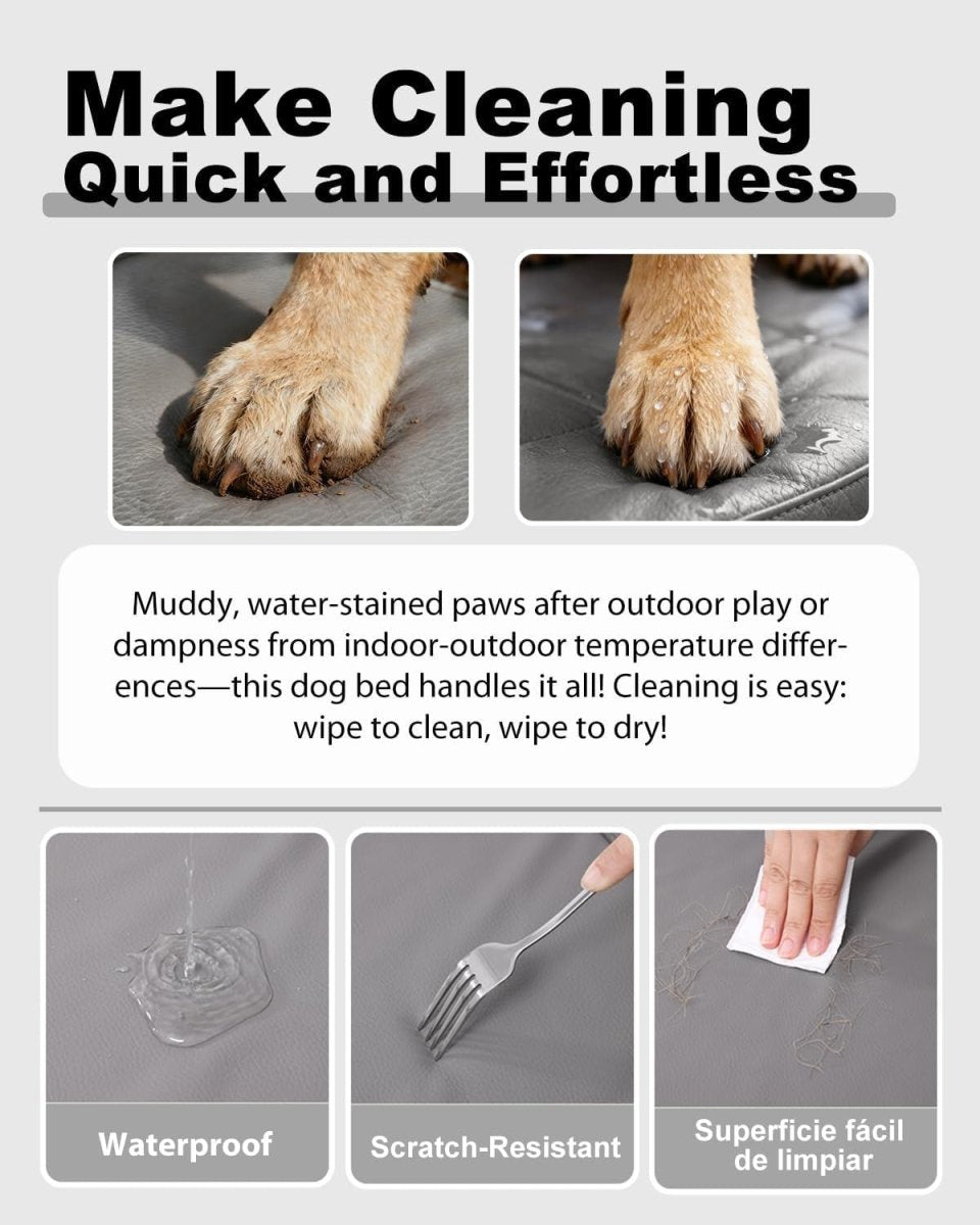 XL Orthopedic Dog Bed Waterproof Crate Mat 119x73cm - Kwikley