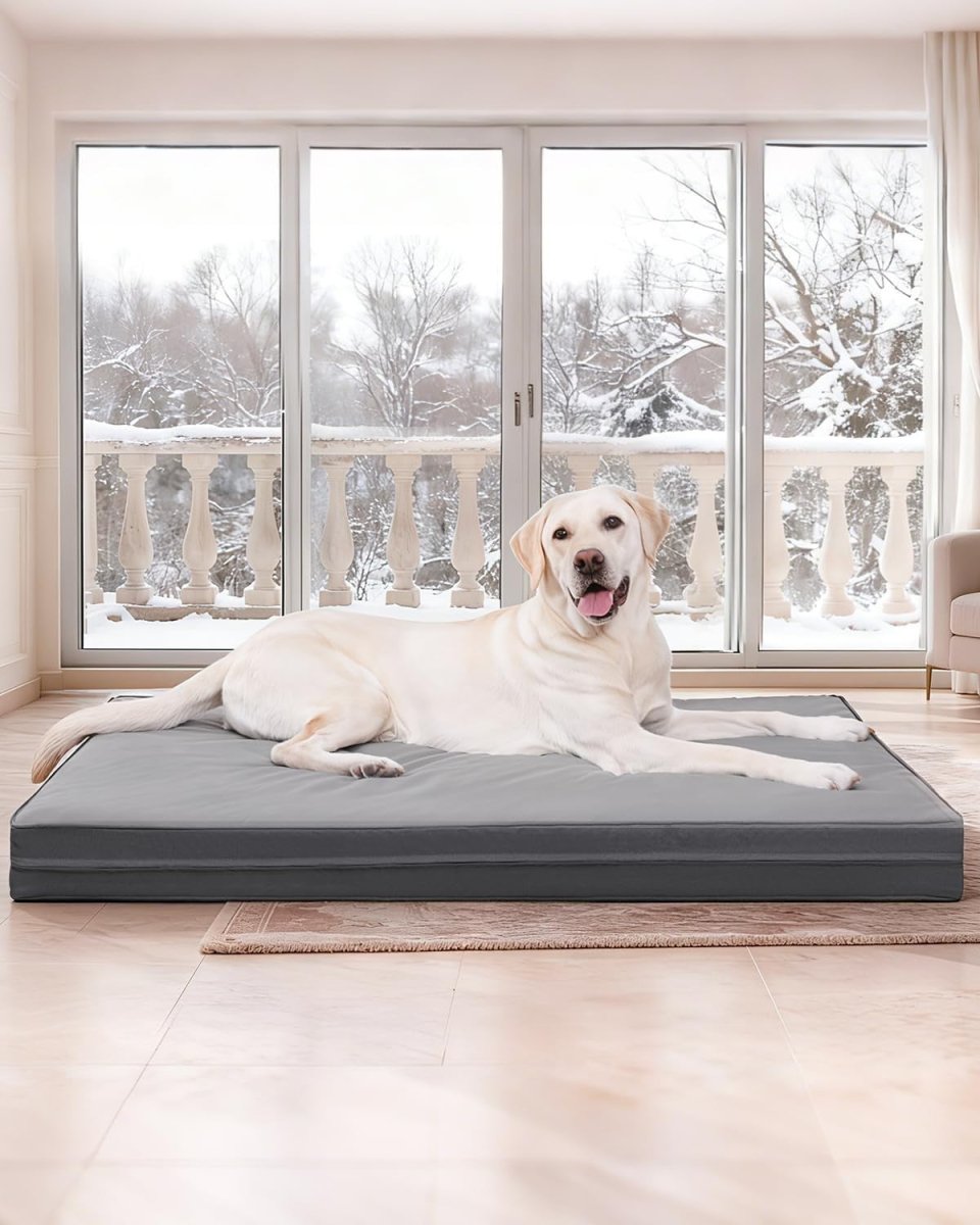 XL Orthopedic Dog Bed Waterproof Crate Mat 119x73cm - Kwikley