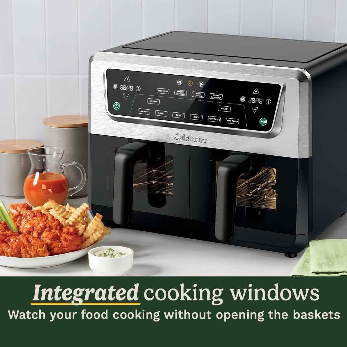 XXL Dual Zone Air Fryer 10.4L PFAS Free 7 - in - 1 No Oil - Kwikley
