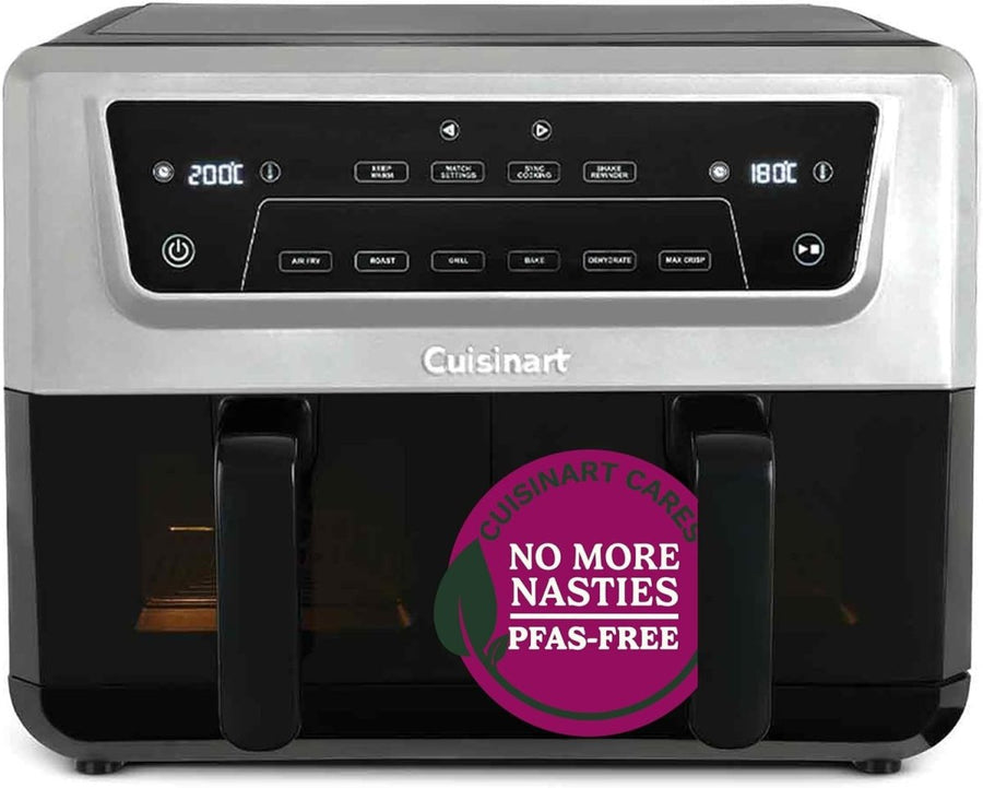 XXL Dual Zone Air Fryer 10.4L PFAS Free 7 - in - 1 No Oil - Kwikley