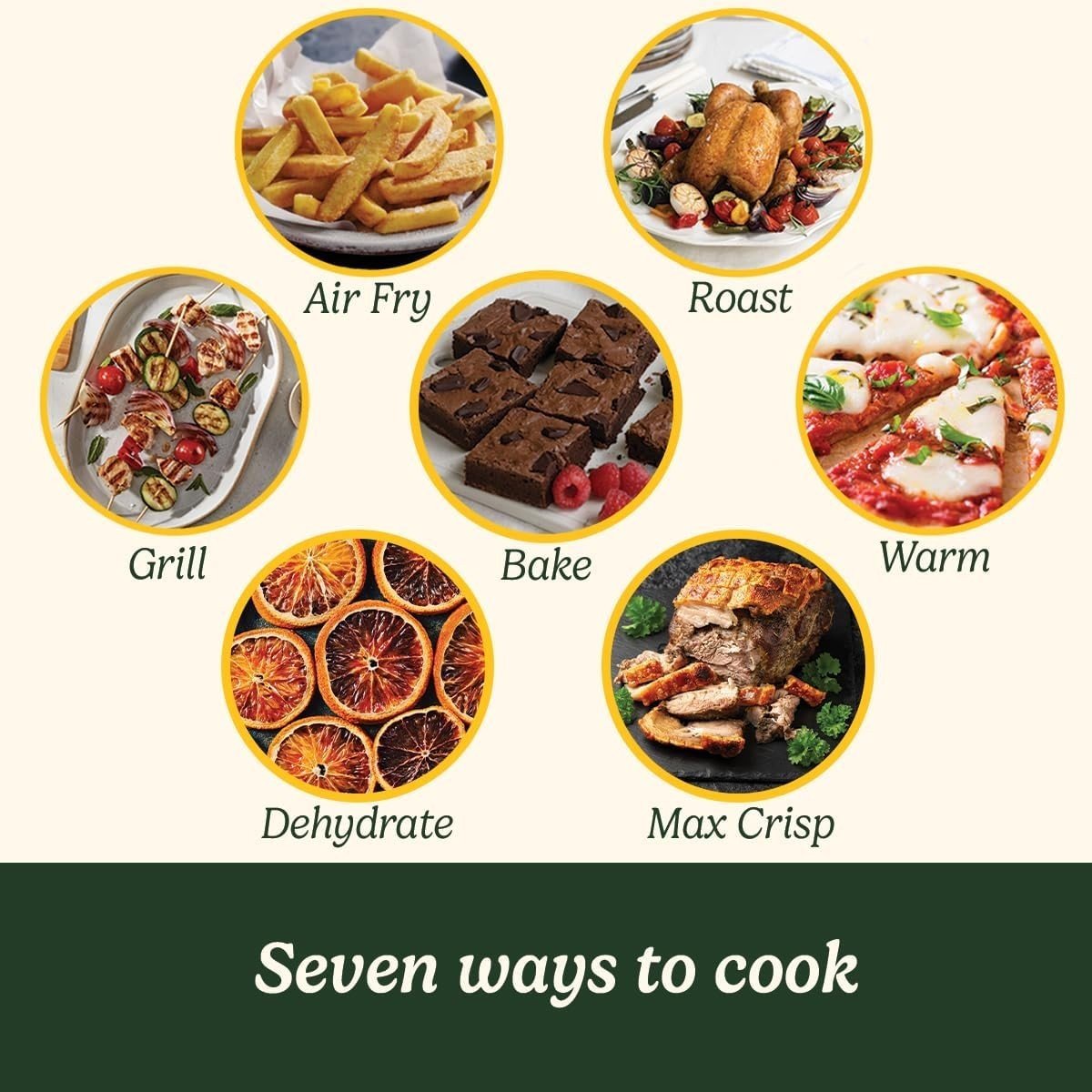 XXL Dual Zone Air Fryer 10.4L PFAS Free No Oil 7 - in - 1 Family Size - Kwikley