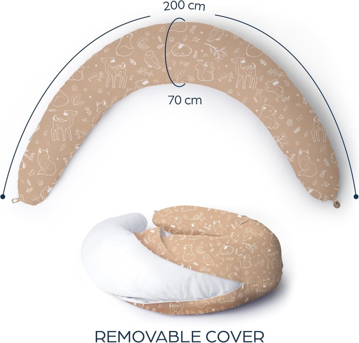 XXL Pregnancy Pillow U Shaped Full Body Support Maternity Nursing Pillow - Kwikley