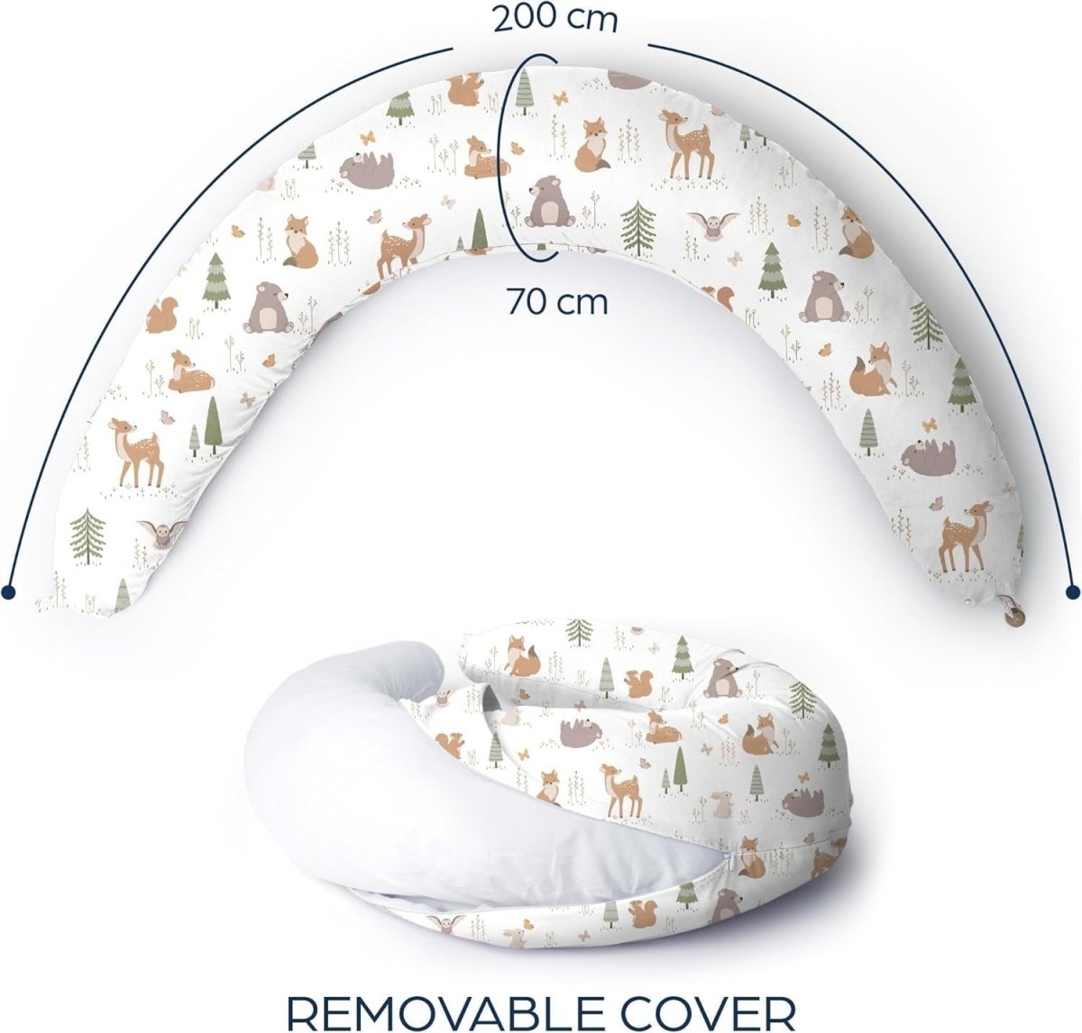 XXL U Shaped Pregnancy Pillow Full Body Support Maternity Nursing Cushion - Kwikley
