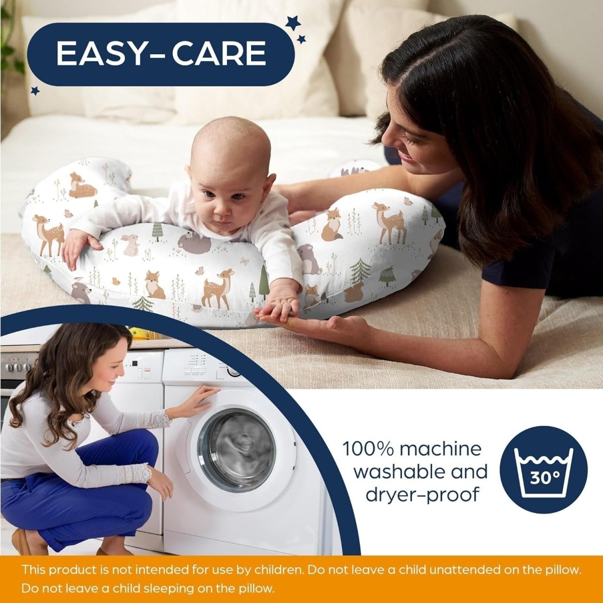 XXL U Shaped Pregnancy Pillow Full Body Support Maternity Nursing Cushion - Kwikley