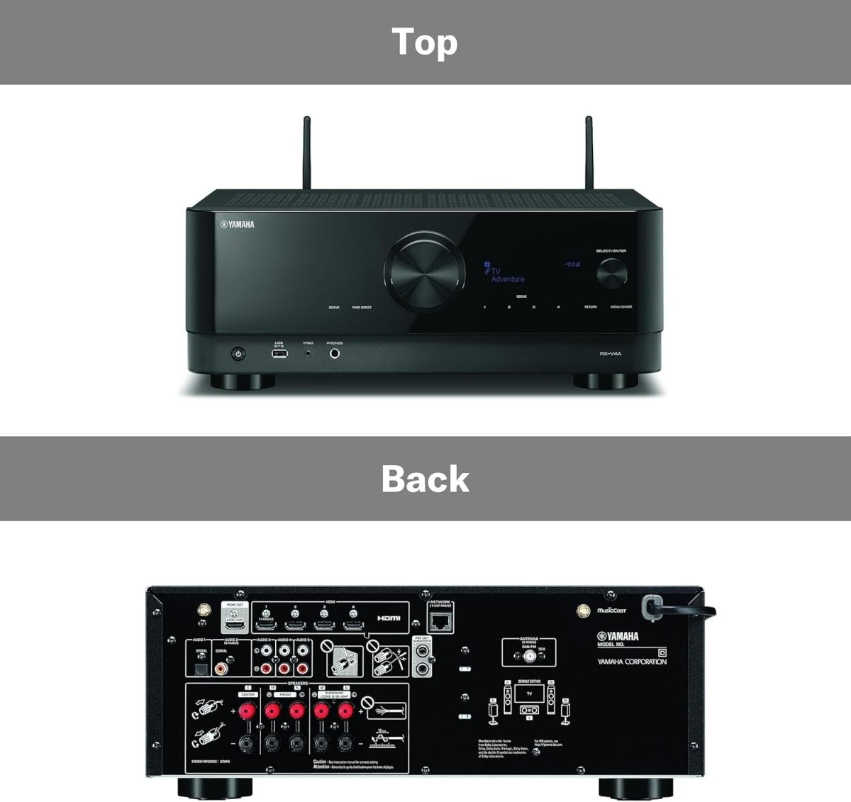 Yamaha 5.1 AV Receiver Network MusicCast Voice Control - Kwikley