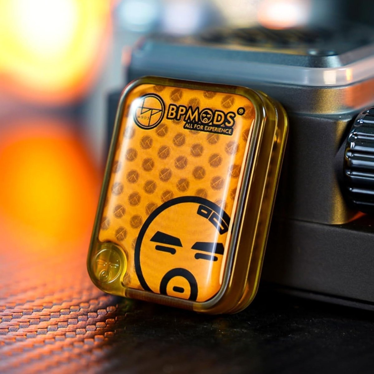 Yellow Mechanical Fidget Slider Swappable Panels Clicky EDC - Kwikley