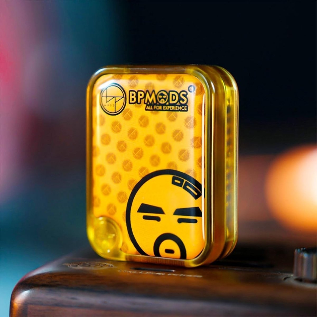 Yellow Mechanical Fidget Slider Swappable Panels Clicky EDC - Kwikley